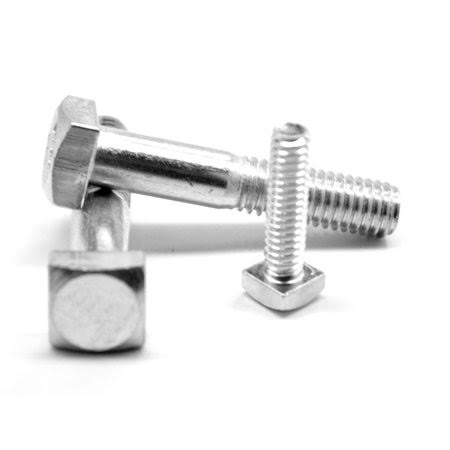 1/4 inch-20 x 3 1/2 inch A307 Grade A Square Head Machine Bolt Low Carbon Steel Zinc Plated Pk 750 E814