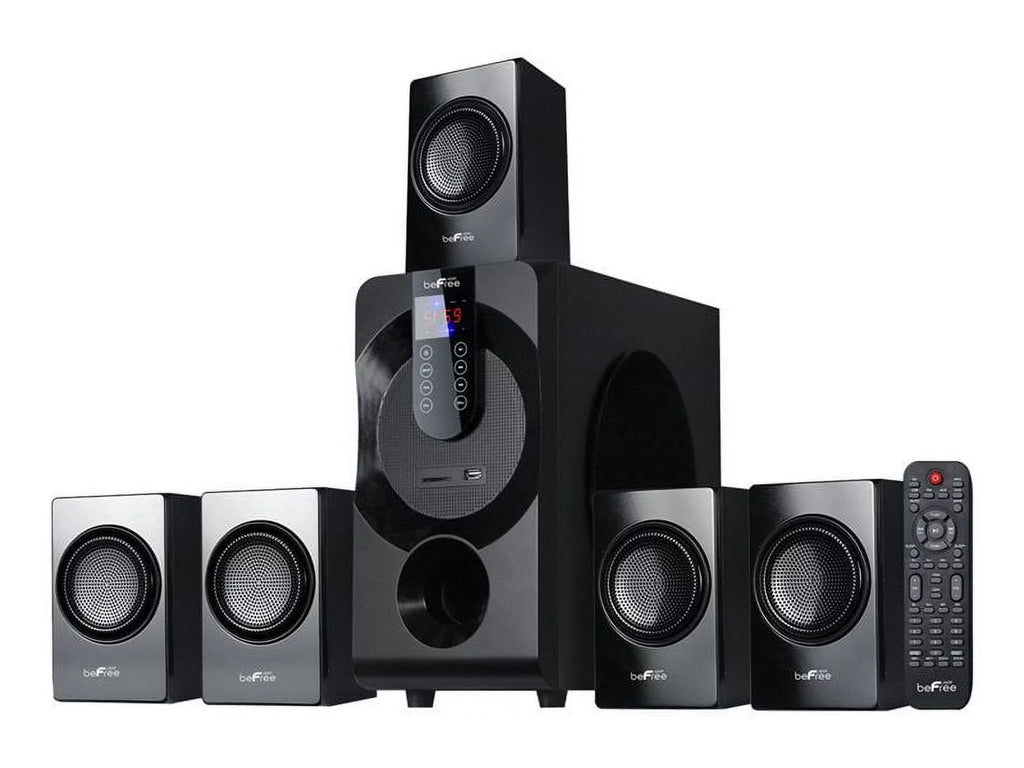 5.1 Channel Surround Sound Bluetooth Speaker System in Black S7242