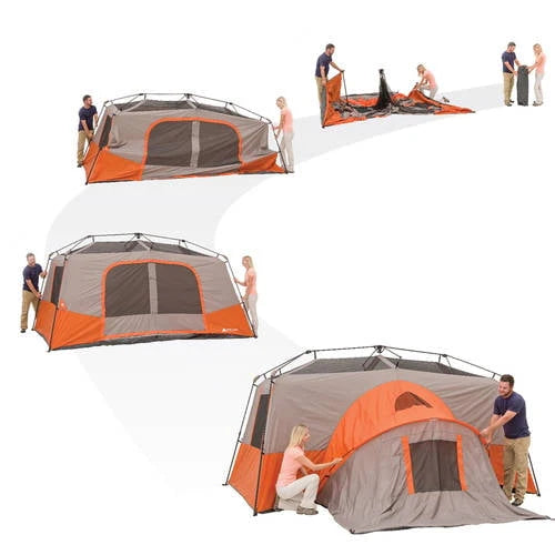 11-Person Instant Cabin Tent with Private Room V996