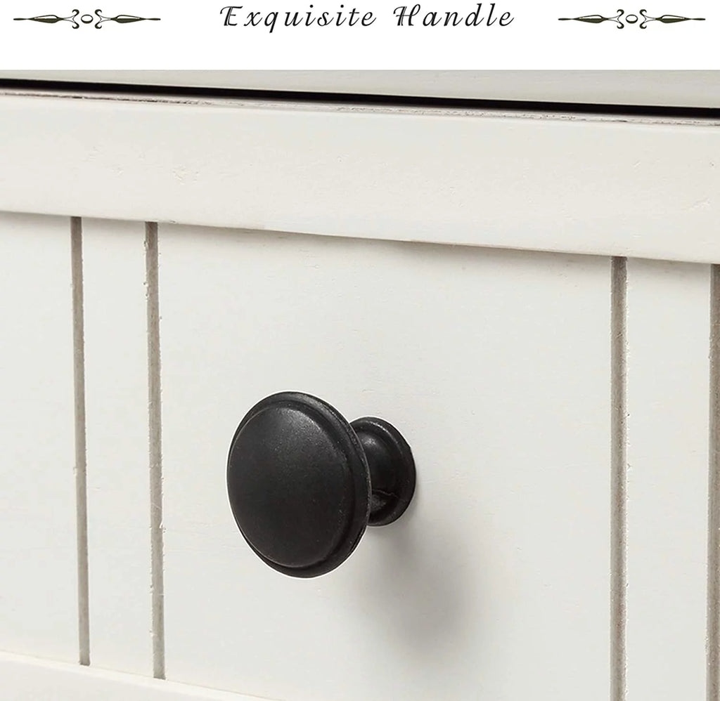 White Wooden Console Table with 2 Drawers J1474
