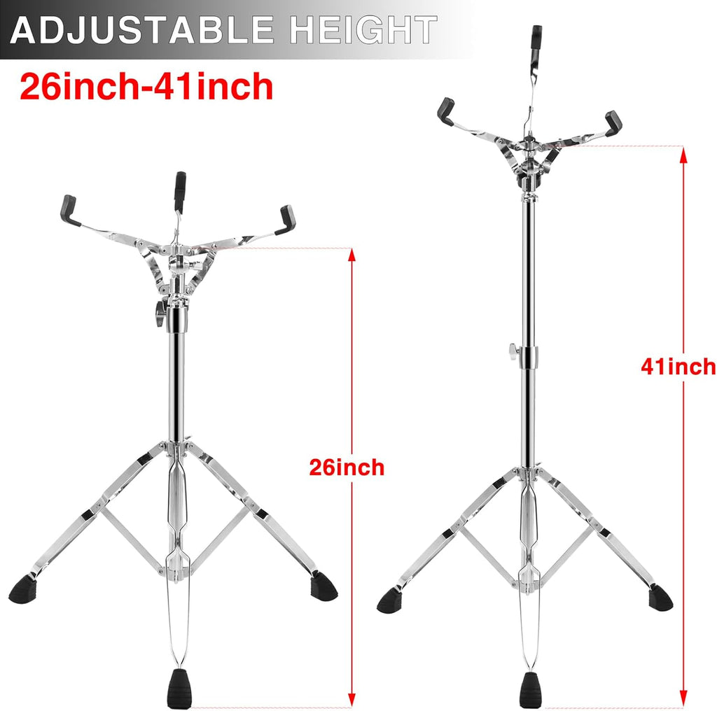 Adjustable Snare Drum Stand for 10-14 Inch Drum Pad, Height 26"-41" A431