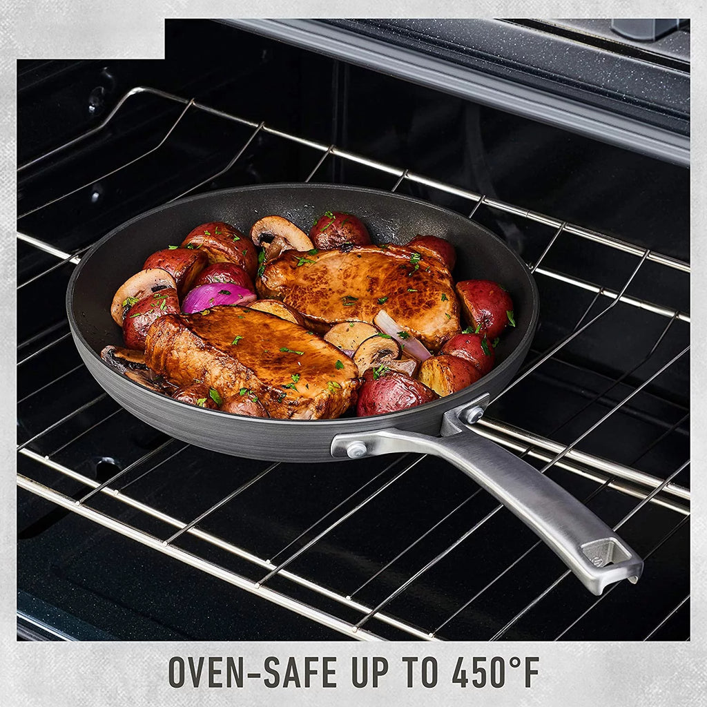 Hard-Anodized Nonstick Sauté Pan with Cover, 5-Quart T8240