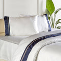 Queen 3 Pieces Turkish Cotton Sateen Duvet Cover Set L474