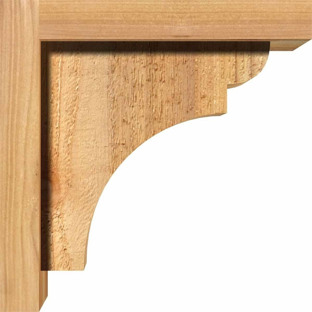 Rough Sawn Corbel with Backplate, Western Red Cedar R61670