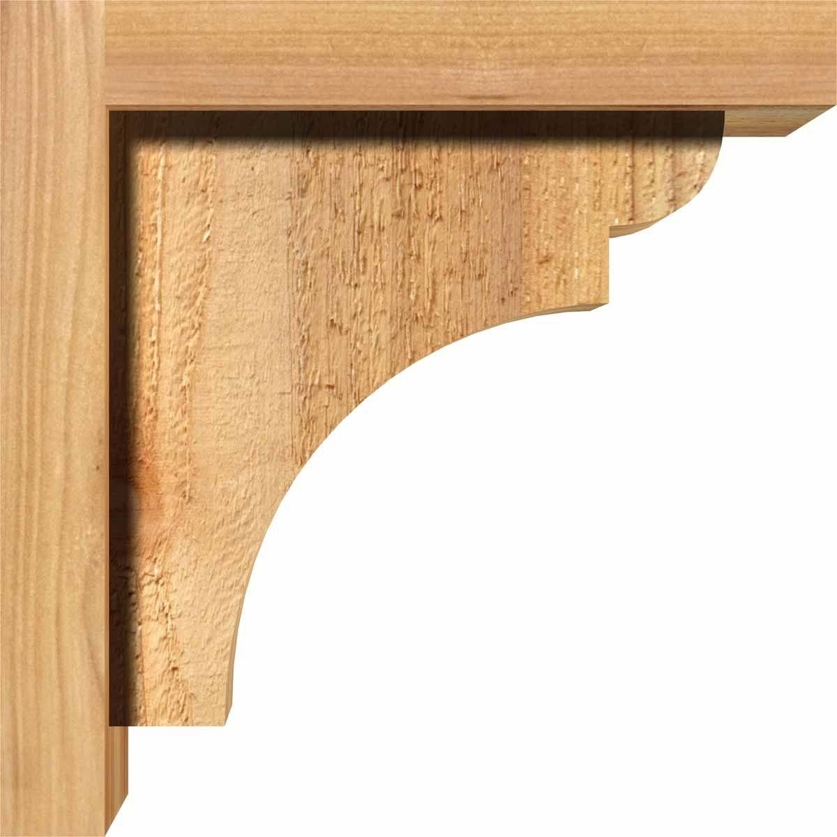 Rough Sawn Corbel with Backplate, Western Red Cedar R61670