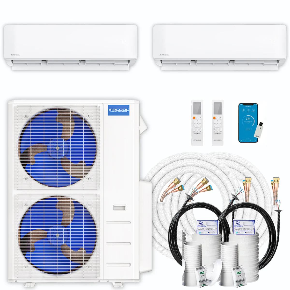 42,000 BTU 2 Zone Ductless Mini Split Air Conditioner and Heat Pump R1507