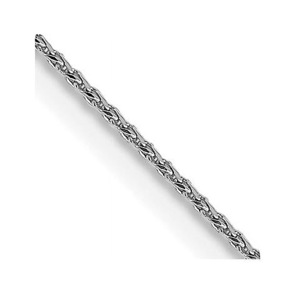 14K White Gold Diamond Cut Spiga Chain W610690