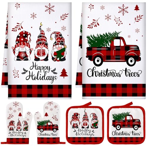 6 Pcs Christmas Kitchen Decor Set S634932