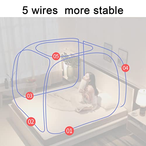 Pop Up Mosquito Net Tent with Bottom (W120*L195*H165cm) Q131695