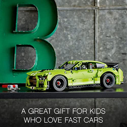 LEGO Technic Ford Mustang Shelby GT500 Building Set 42138 Pull Back Drag Race Toy Car Model Kit G478