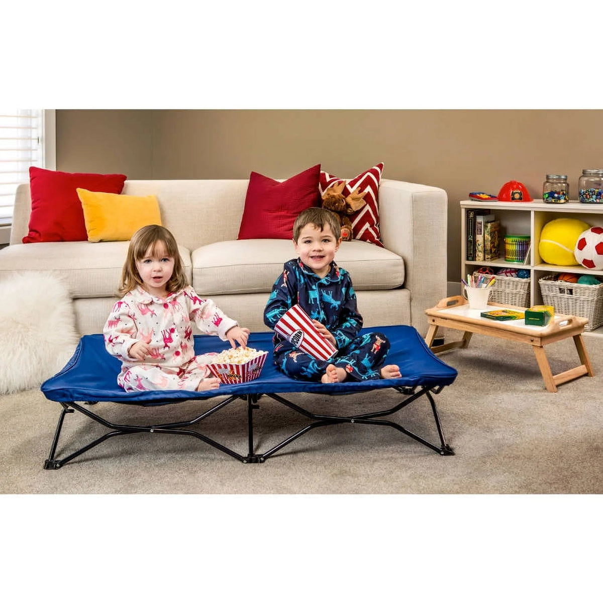 Portable Toddler Bed with Fitted Sheet D506