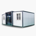 Prefabricated White Expandable Modern Prefab House with 1 Bathroom 1 Living Room and 2 Bedroom R892