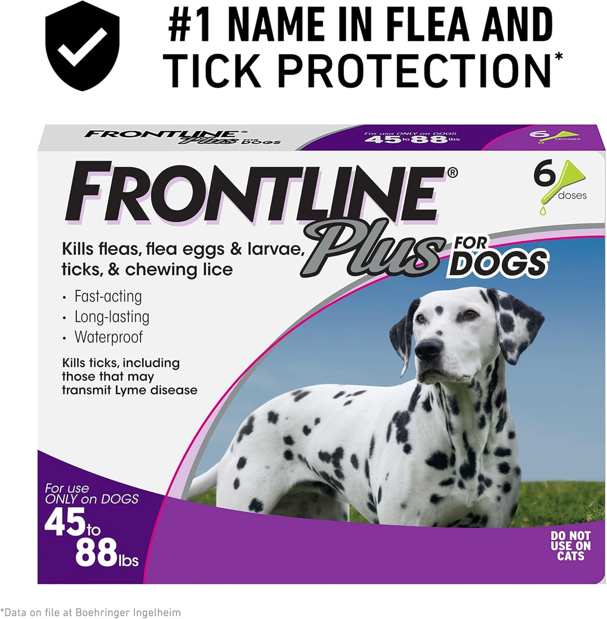 Flea and Tick Treatment for Dogs, 6 Doses, Pack of 2 B40028