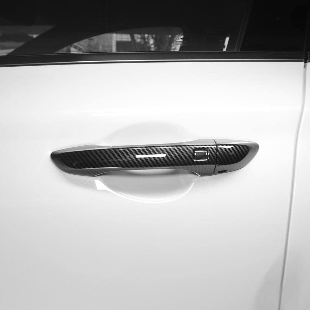 Carbon Fiber ABS 4PCS Door Handle Covers Pack of 2 B43587