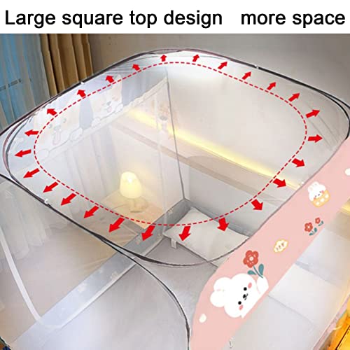 Pop Up Mosquito Net Tent with Bottom (W120*L195*H165cm) Q131695