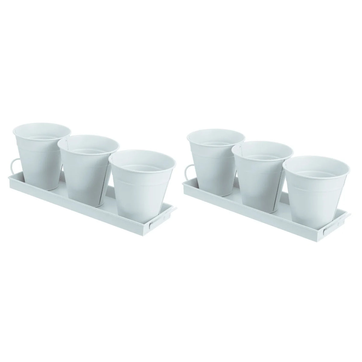 6 pcs Garden Flower Pot with 1pc Tray Y129