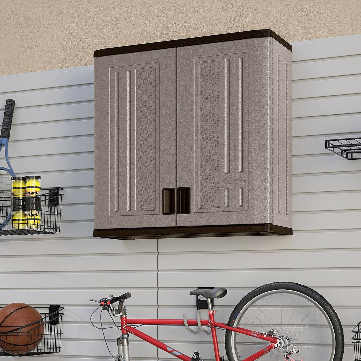 Grey Wall Storage Cabinet X69089