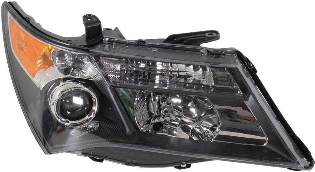 2007 2008 2009 Acura MDX Headlight Assembly Passenger HID Type Black Housing B175258
