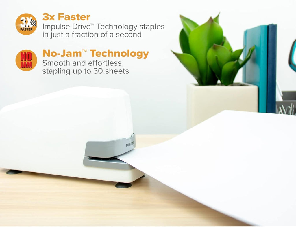 White Electric Stapler C302