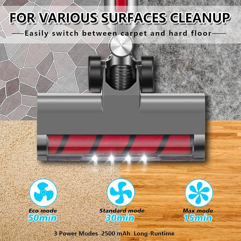 Cordless Vacuum Cleaner 27KPa 380w Brushless Motor Stick Vacuum 11 in 1 S2120
