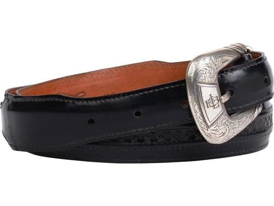 Black Tapered Goat Belt P5760