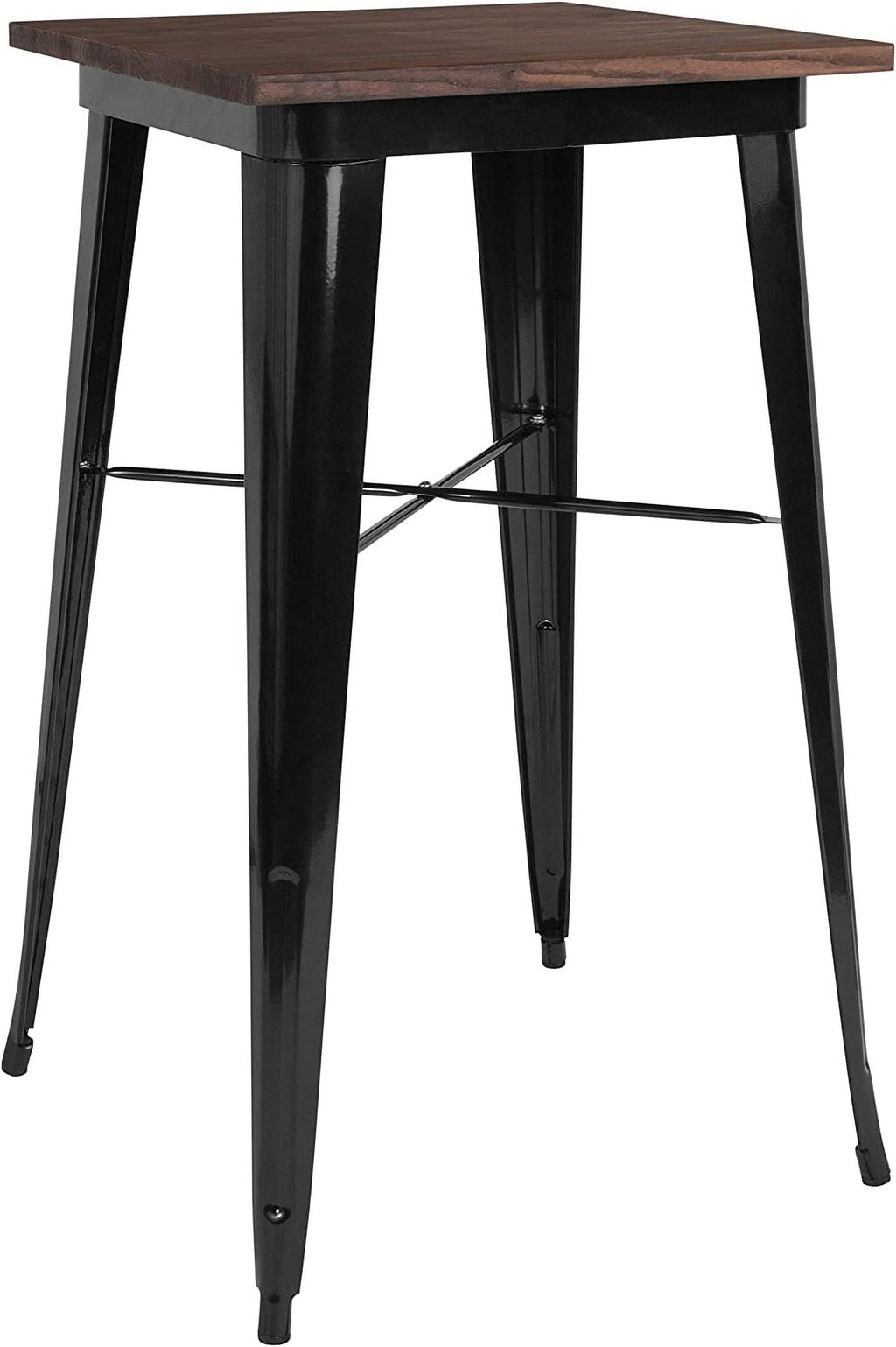 Black Wood Metal Indoor Bar Height Table E9599