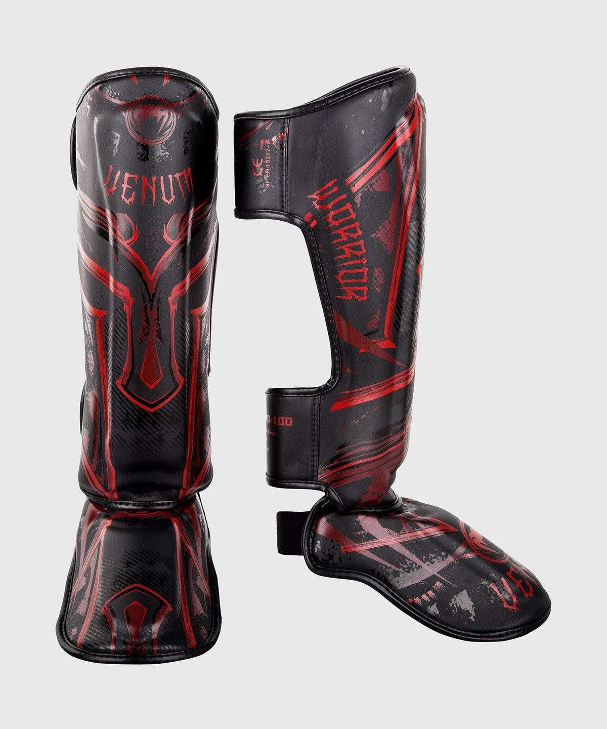 Black/Red Large Shin Guards E706126