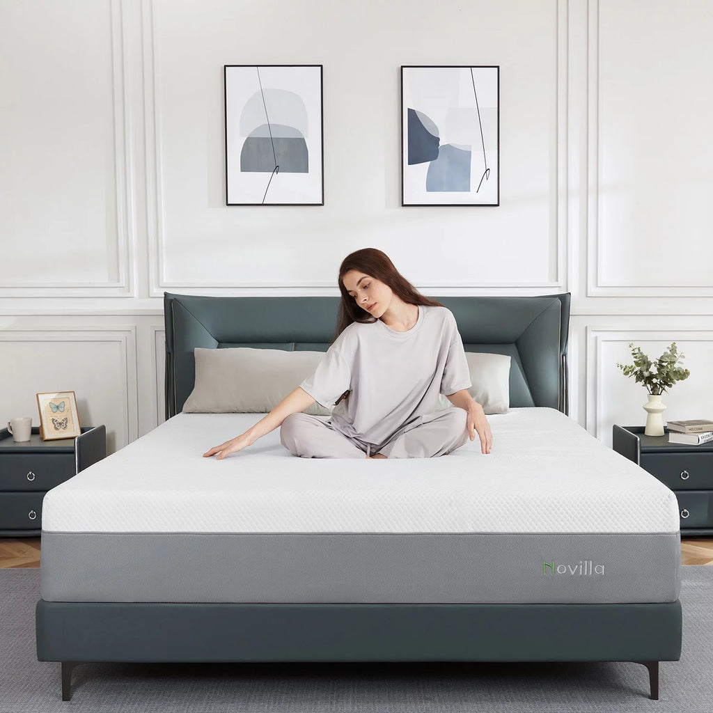 12 Medium Firm Gel Memory Foam Mattress, Full Size O219