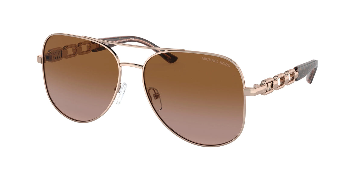 Rose Gold Brown Pink Sunglasses B154486