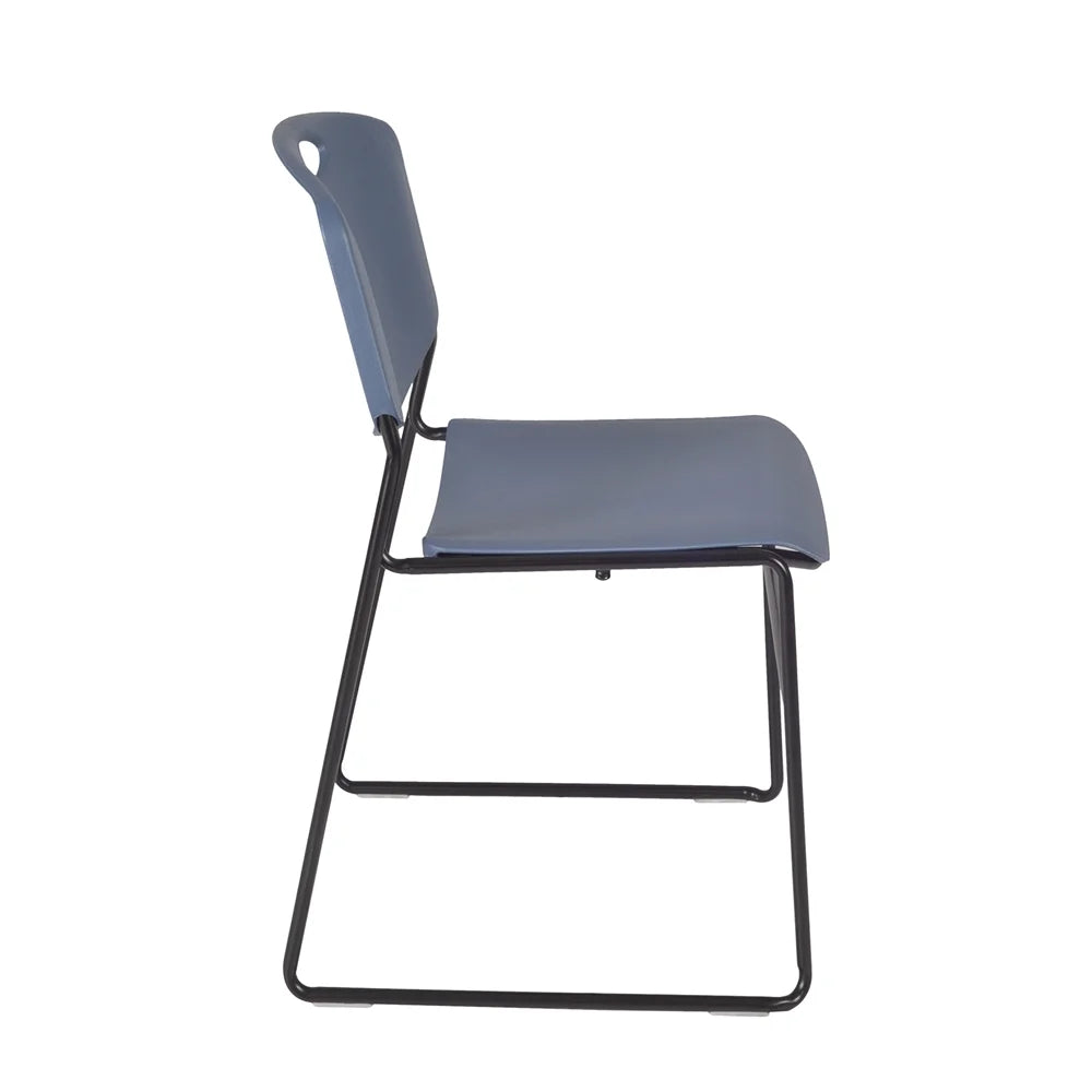 48" Square Breakroom Table & 4 Stack Chairs S624823