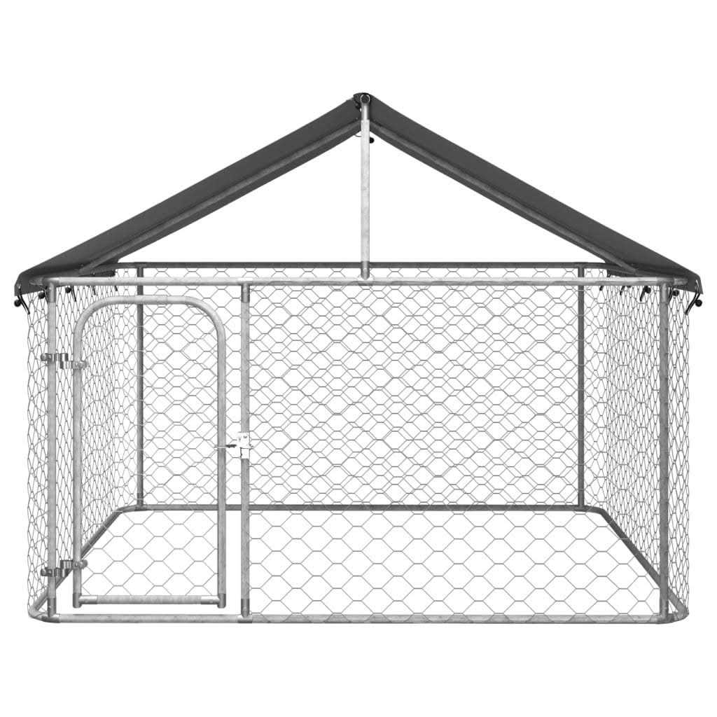 Outdoor Dog Kennel with Roof D38192