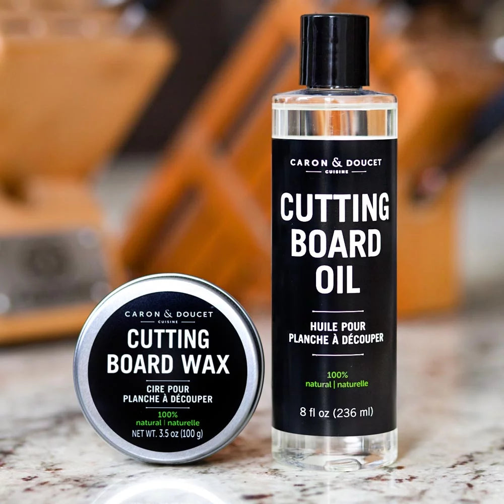 Cutting Board & Butcher Block Conditioning Oil & Wood Finishing Wax Bundle H944961