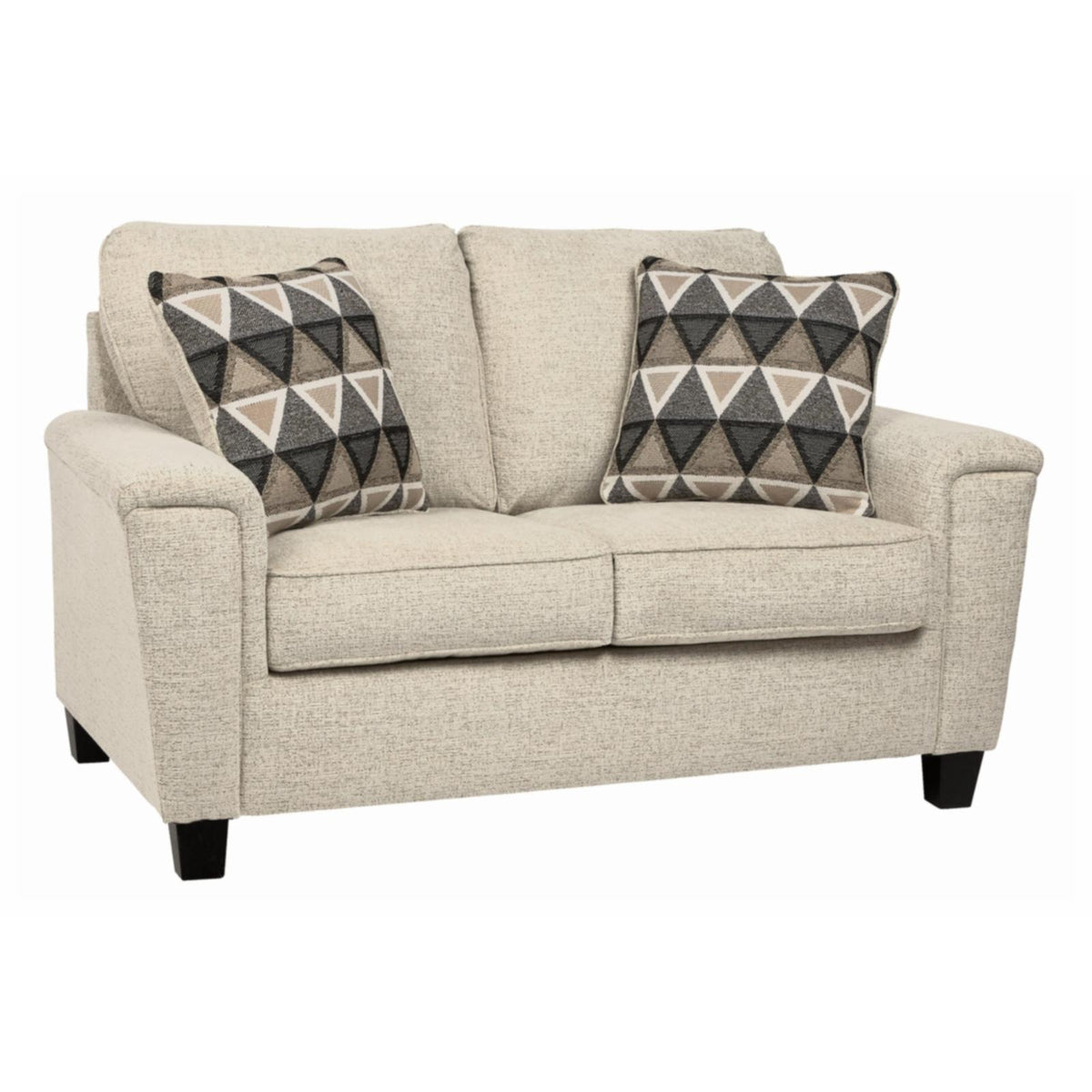 Smoke Gray Fabric Loveseat Q20139