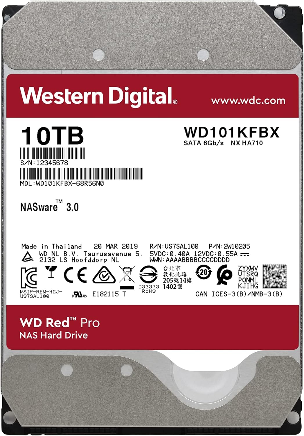 10TB NAS Internal Hard Drive F81337