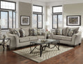 Fabric Pillowback Sofa and Loveseat Set I236
