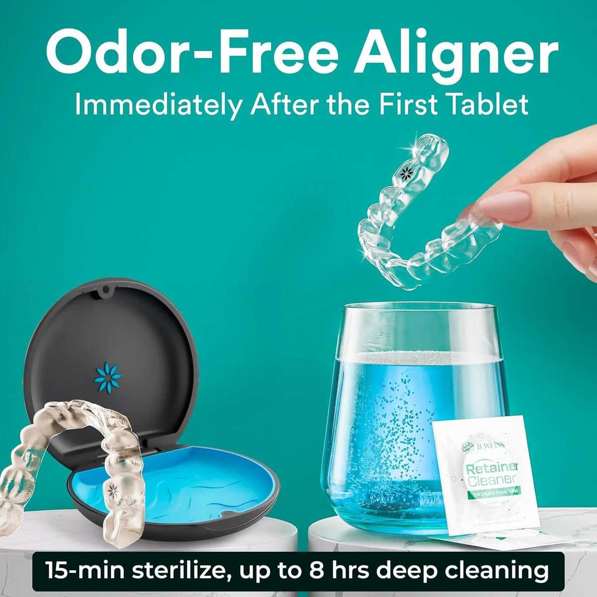 120 Tablets Mint-Scented Retainer Cleaner Tablets K9292