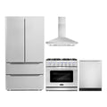 36 Gas Range, Wall Mount Range Hood, Refrigerator with Ice Maker and Dishwasher W5368