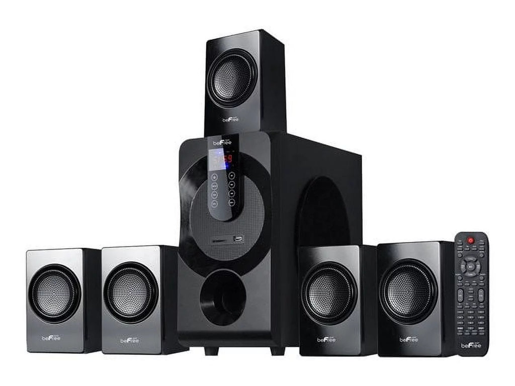 5.1 Channel Surround Sound Bluetooth Speaker System in Black S7242