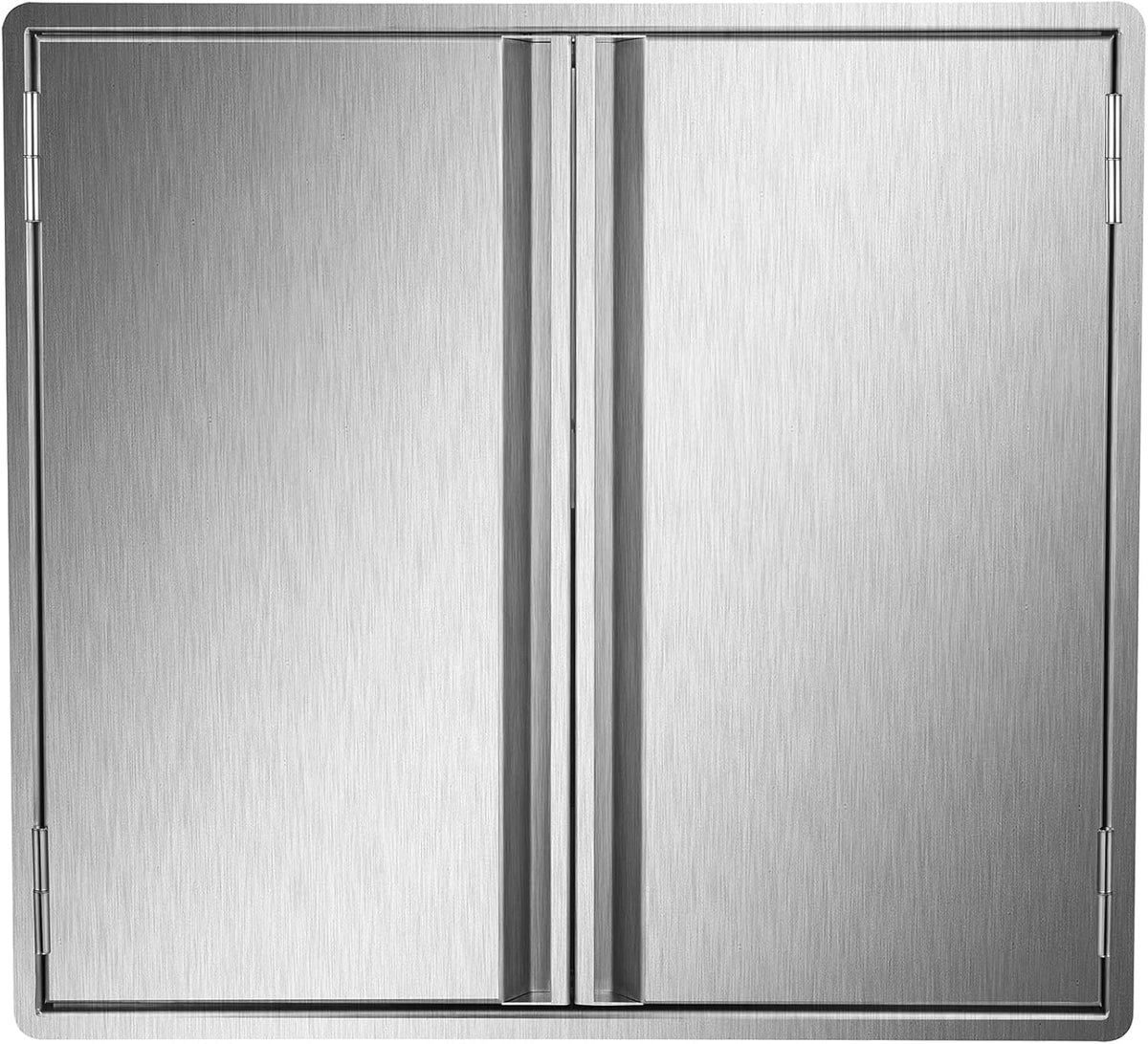 29.5W x 22H Inch Stainless Steel Outdoor Kitchen Doors W56110