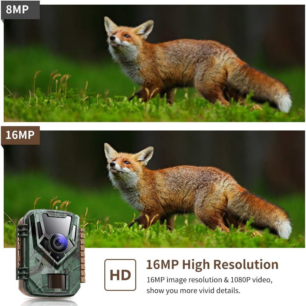 4K@30FPS WiFi Trail Camera 30MP Bluetooth Hunting Game Camera with 120° No Glow Night Vision 66ft 0.2s Motion Activated IP66 Waterproof Wildlife Camera APP Control Send Pictures to Phone W6237