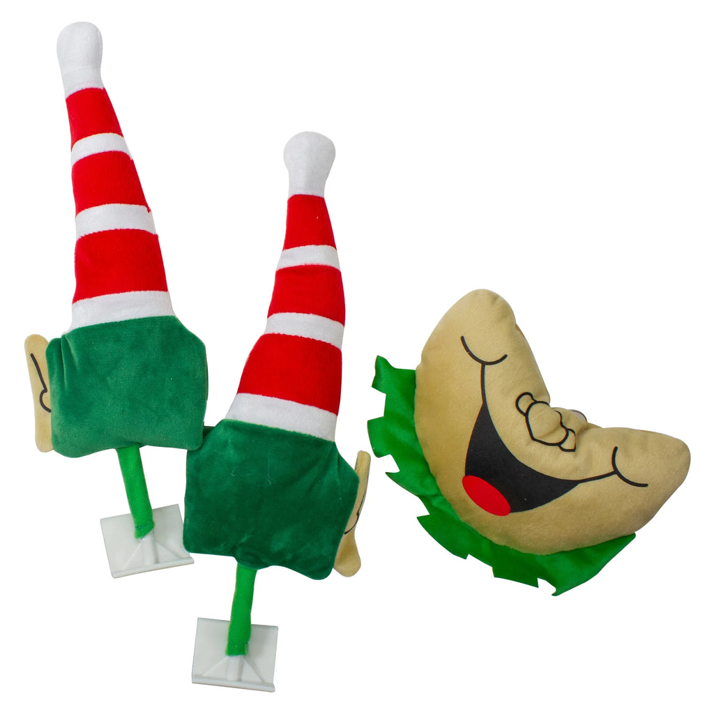 Red and Green Elf Christmas Car Decorating Kit D9108