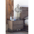 Brown Solid Wood Rustic Nightstand E108065