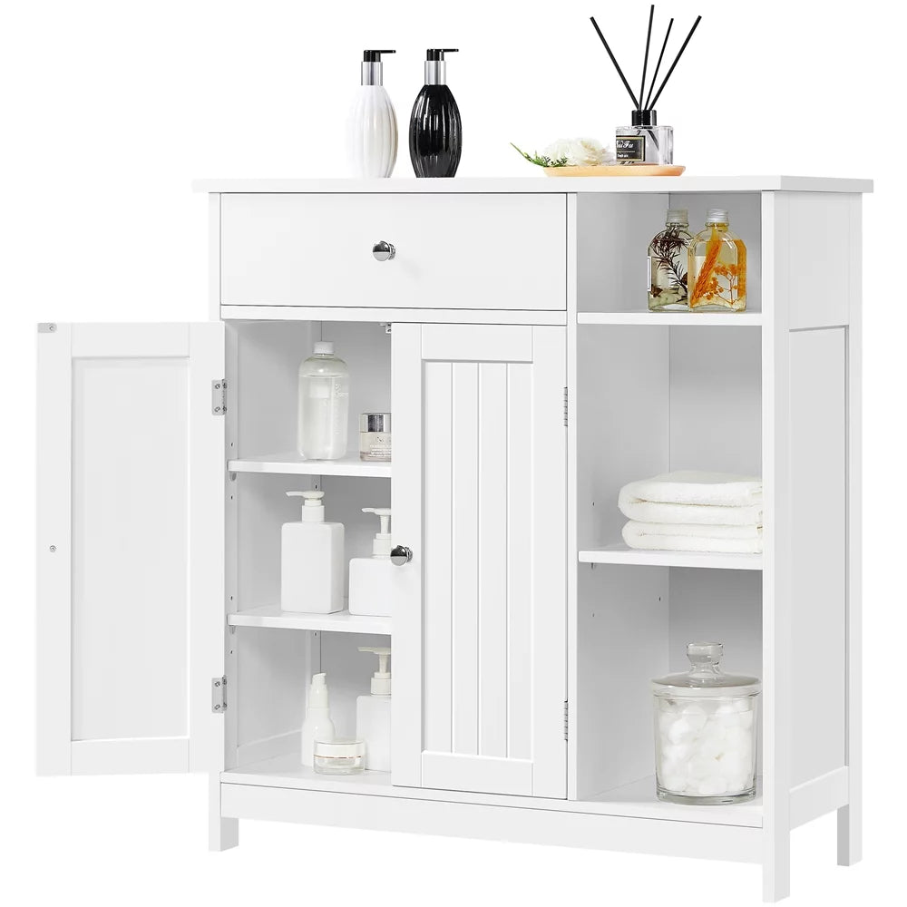 White Large Storage Cabinet with Drawer R9963