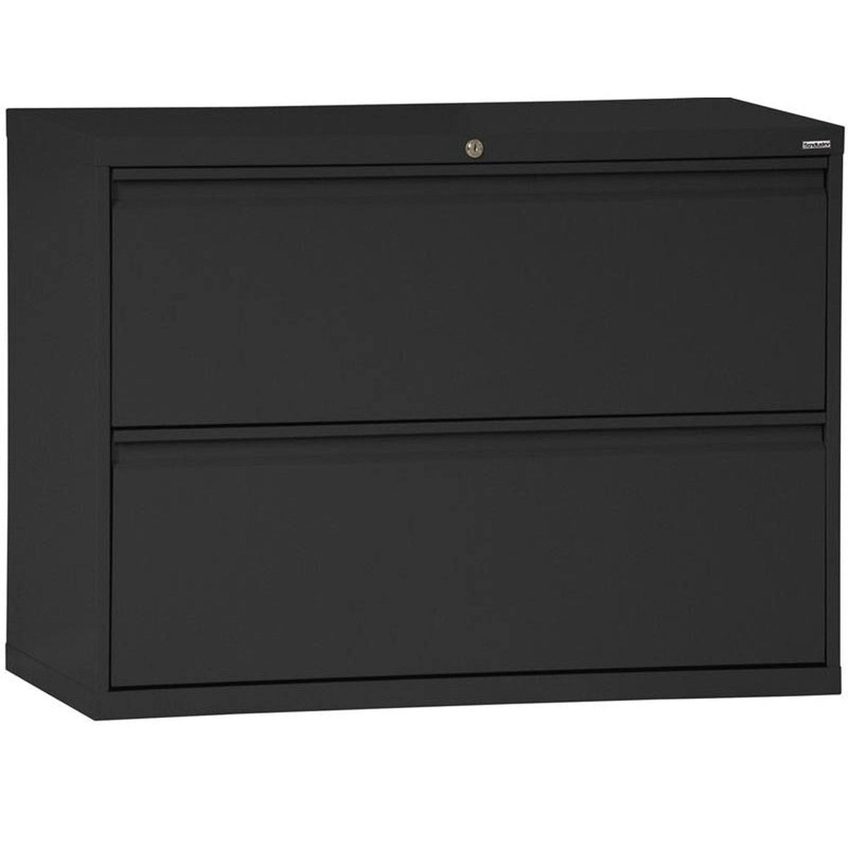 36 inch 2 Drawer Lateral File Cabinet Black Z351