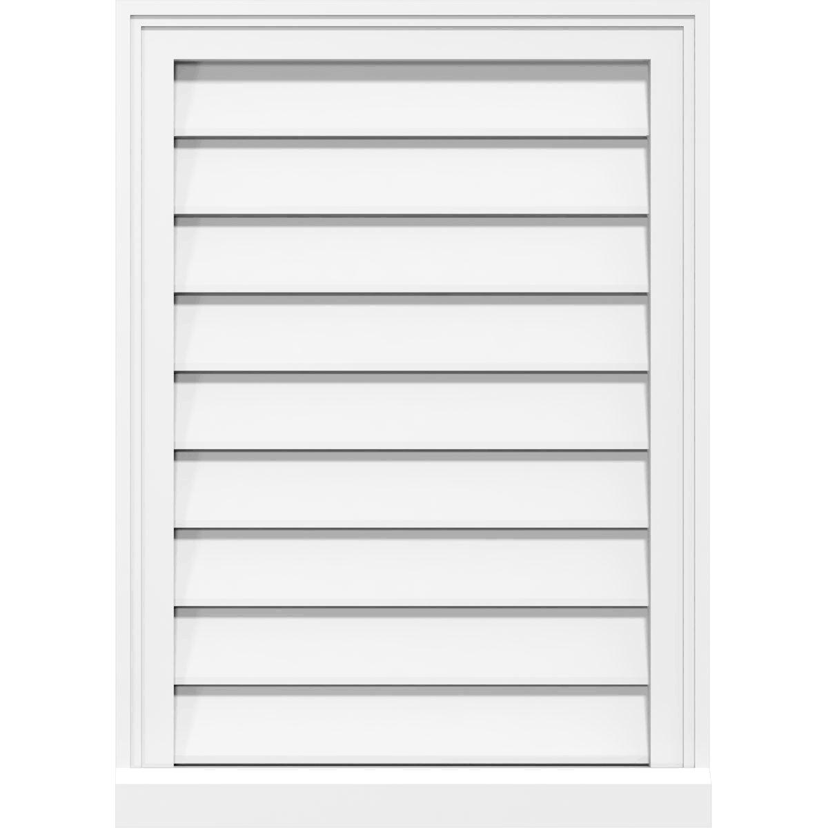 Vertical Surface Mount PVC Gable Vent X400