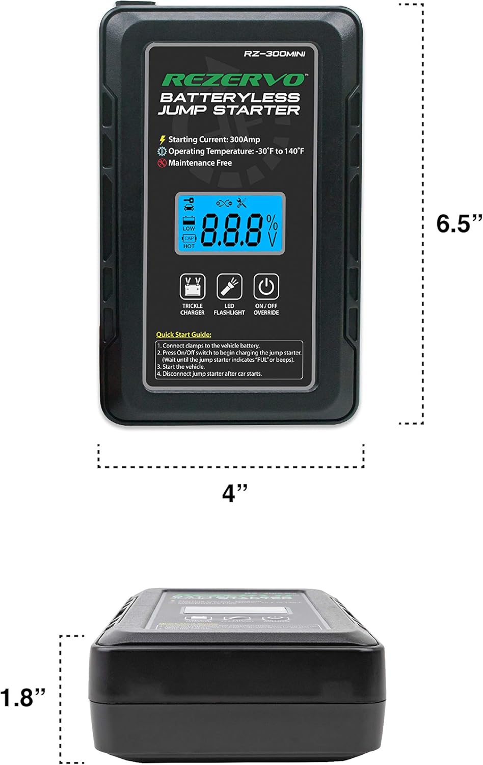 Batteryless Jump Starter for Cars, Trucks, Boats, RVs, ATVs, and other Gas Engines U332
