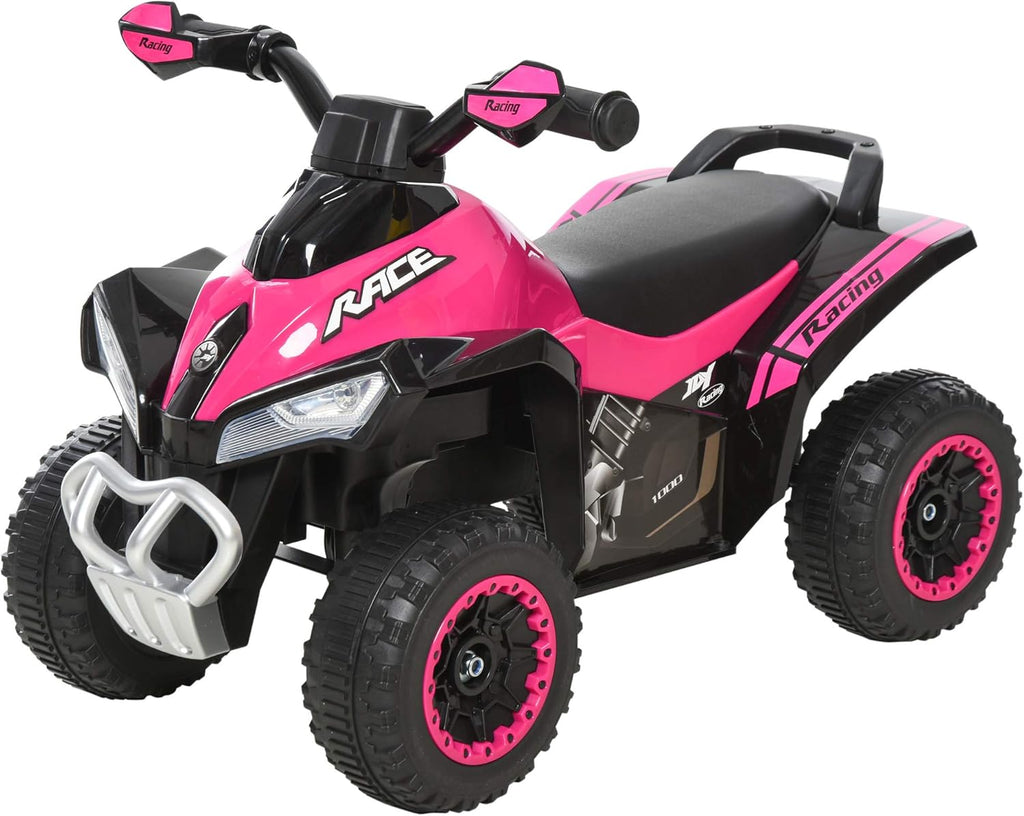 Pink 4 Wheel Foot-to-Floor Push Along ATV Toy T580