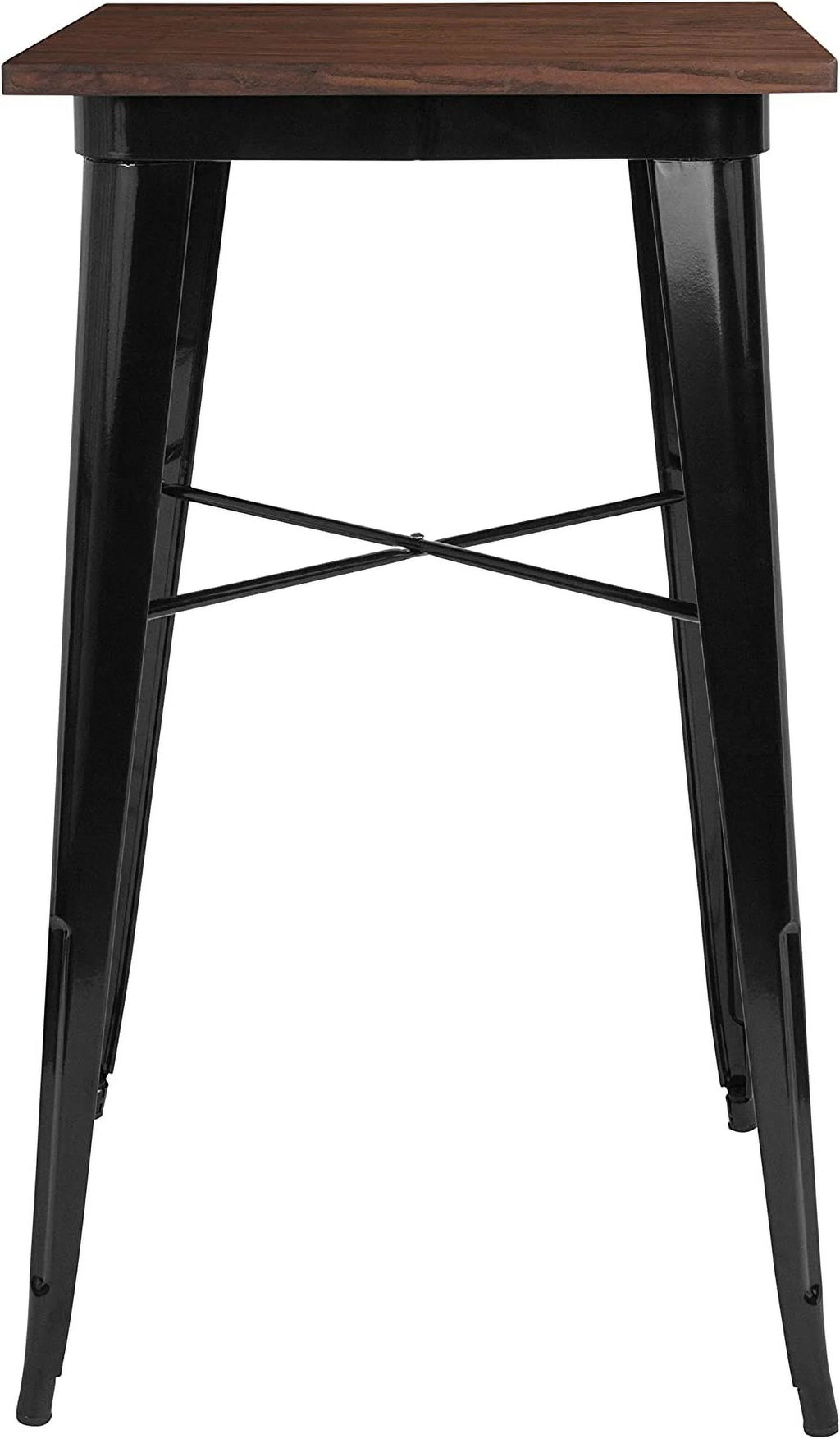 Black Wood Metal Indoor Bar Height Table E9599