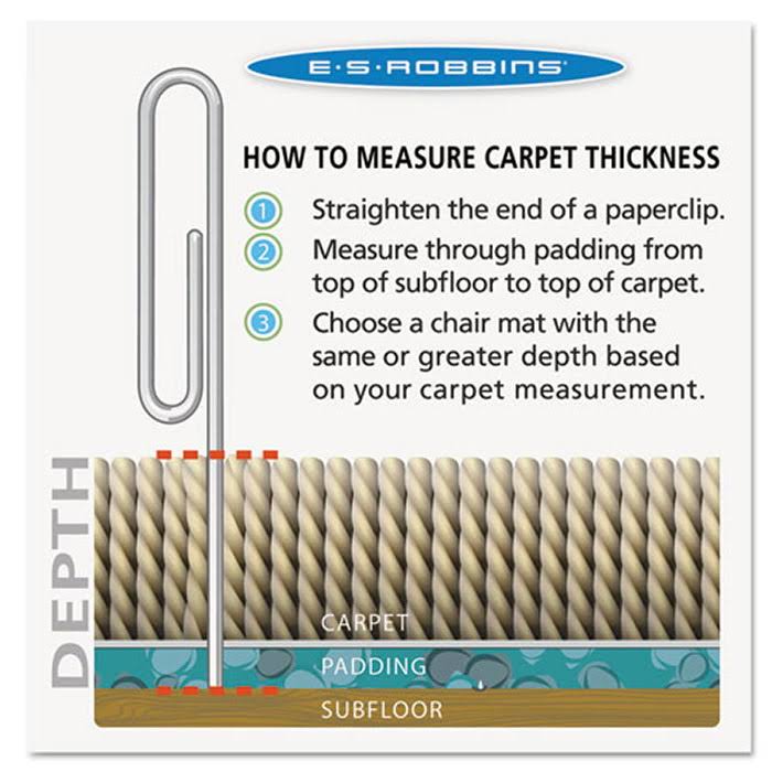 45 x 53 Carpeted Floors Mat with Lip 25 x 12 Beveled Edge U79794