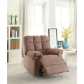 Saddle Brown Tufted Recliner F551678